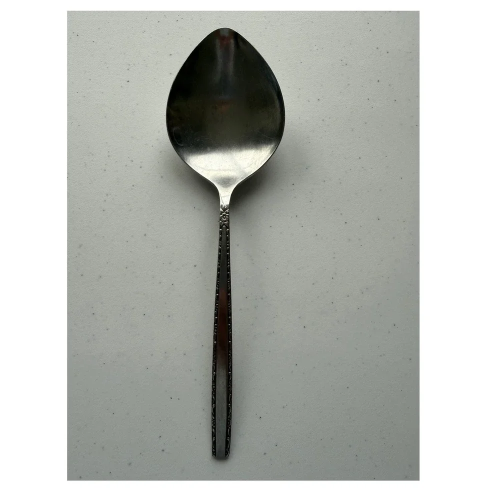 Vintage Oneida Community Stainless Via Roma Serving Spoon